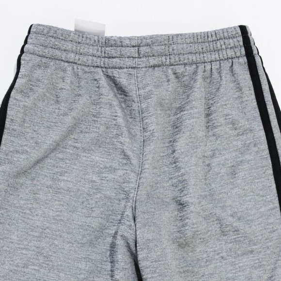 Adidas Kid's Unisex 3-Stripe Tapered Sweatpants Charcoal Grey Medium AK5829 - Picture 2 of 5